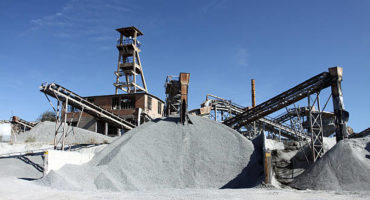 Conveyors in a stone  quarry